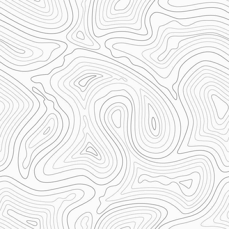 Topographic contour lines vector map seamless pattern. Map of terrain geographic, illustration of topography linear map area